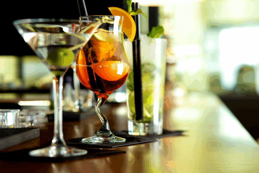 Getränke an der Bar
