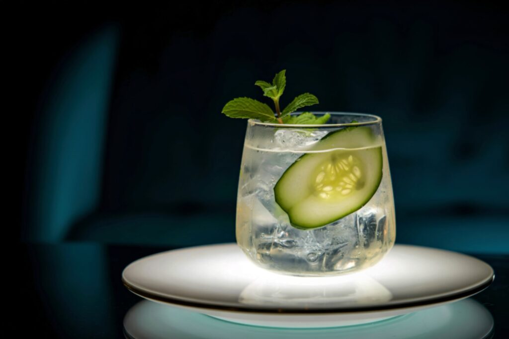 Hendricks Gin mit Gurke und Pfeffer